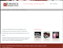 Tablet Screenshot of chancemarketing.co.uk